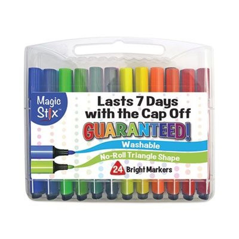 The Pencil Grip Assorted Colors Medium Bullet Tip Magic Stix Marker -- 24 Per Pack