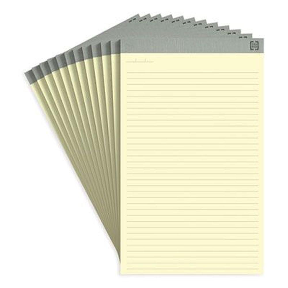 Tru Red Wide/legal Rule Notepad With 50 Canary-yellow 8.5 X 14 Sheets -- 12 Per Pack