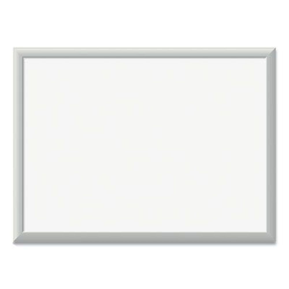 U Brands White Surface Silver Aluminum Frame Magnetic Dry Erase Board, 24 X 18 Inch
