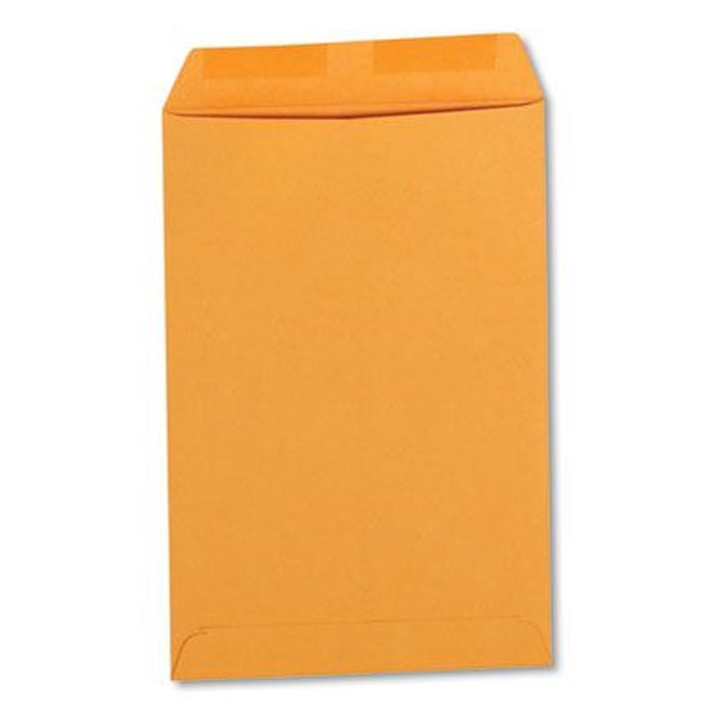 Universal Brown Kraft Square Flap Gummed Closure Catalog Envelope -- 100 Per Box