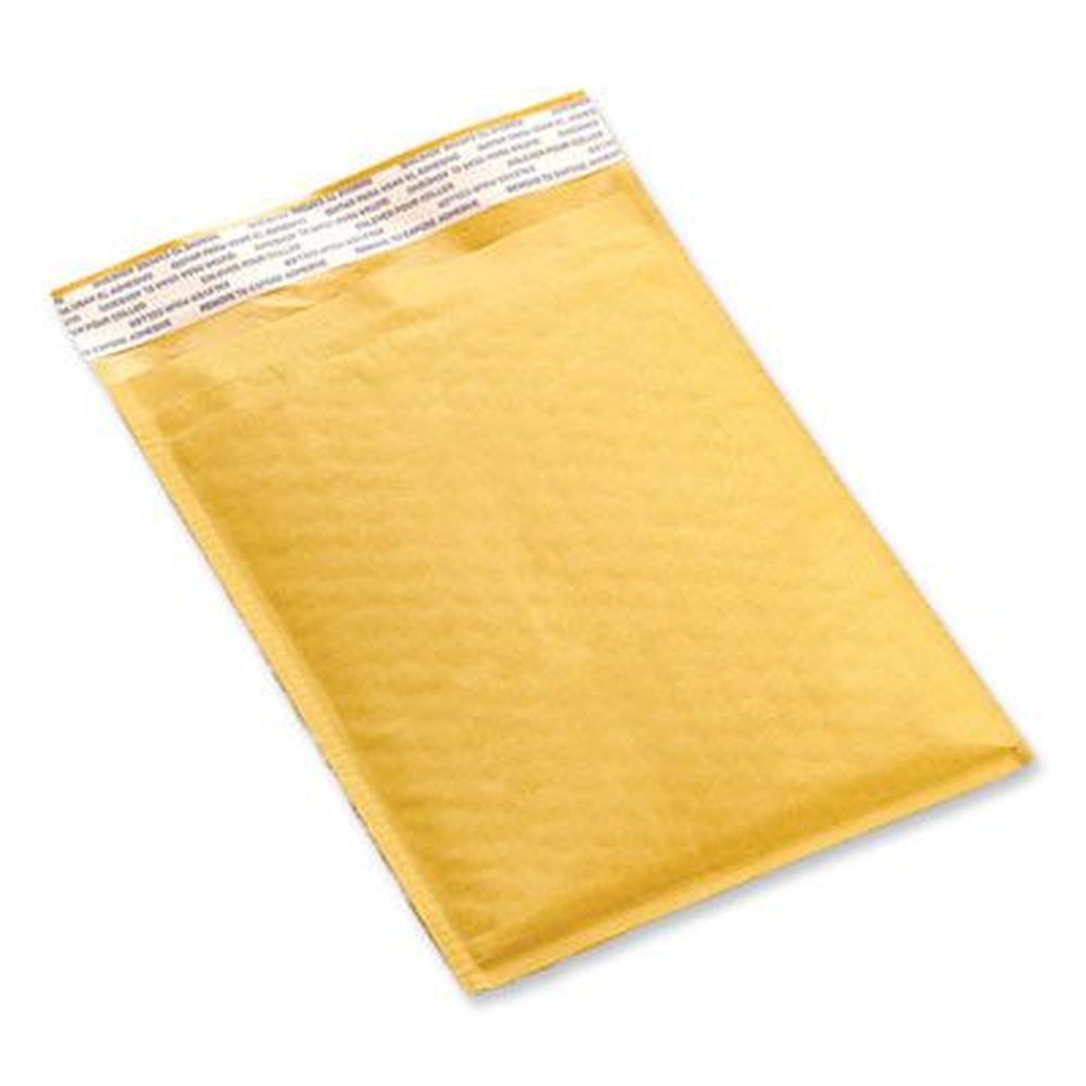 Universal Number 1 Self-adhesive Closure Peel Seal Strip Cushioned Mailer With Extension Flap, 7.25 X 12 Inch -- 25 Per Case