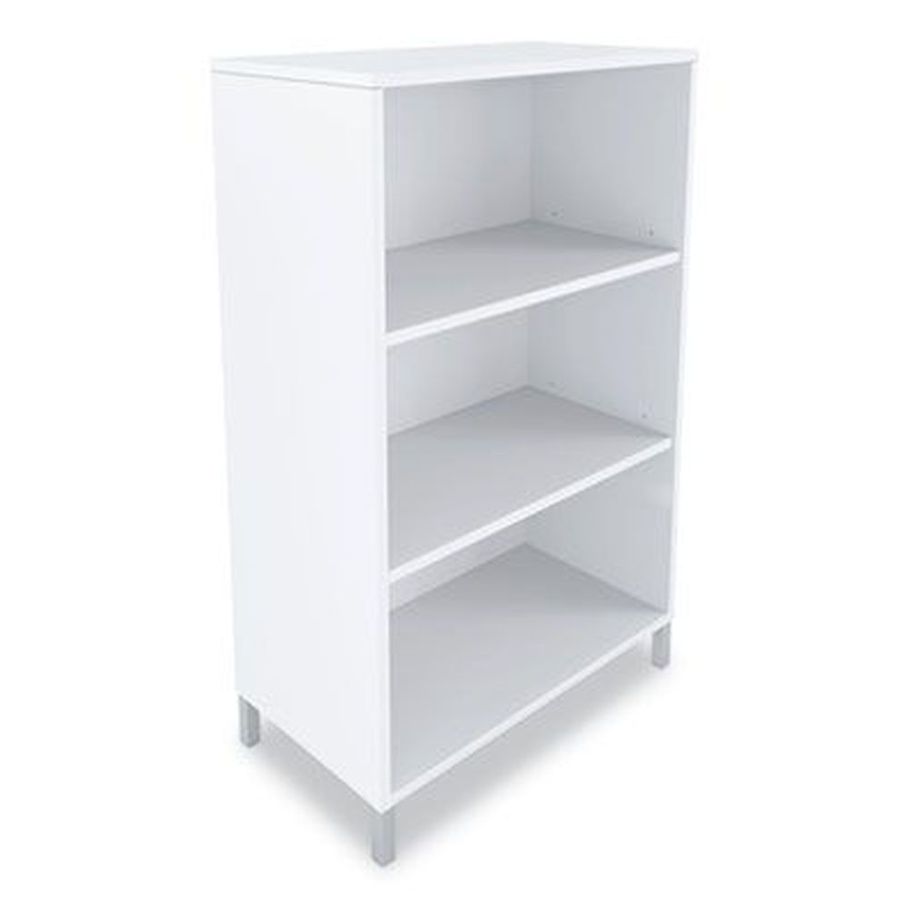 Union And Scale Espresso 3 Shelf Essentials Laminate Bookcase, 15 X 28 X 45.6 Inch