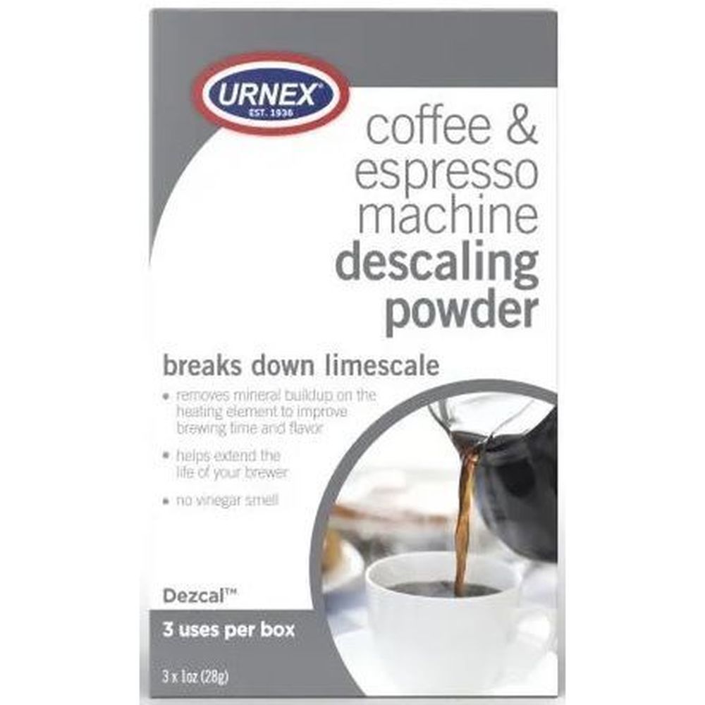 Urnex Coffee And Espresso Machine Descaling Powder, 1 Ounce Packet -- 3 Per Box