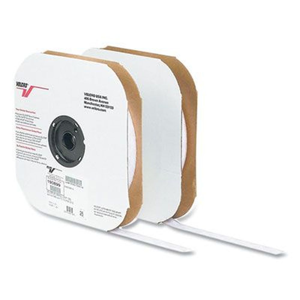Velcro White Hook Side Sticky-back Fasteners, 1 Inch X 75 Feet Roll