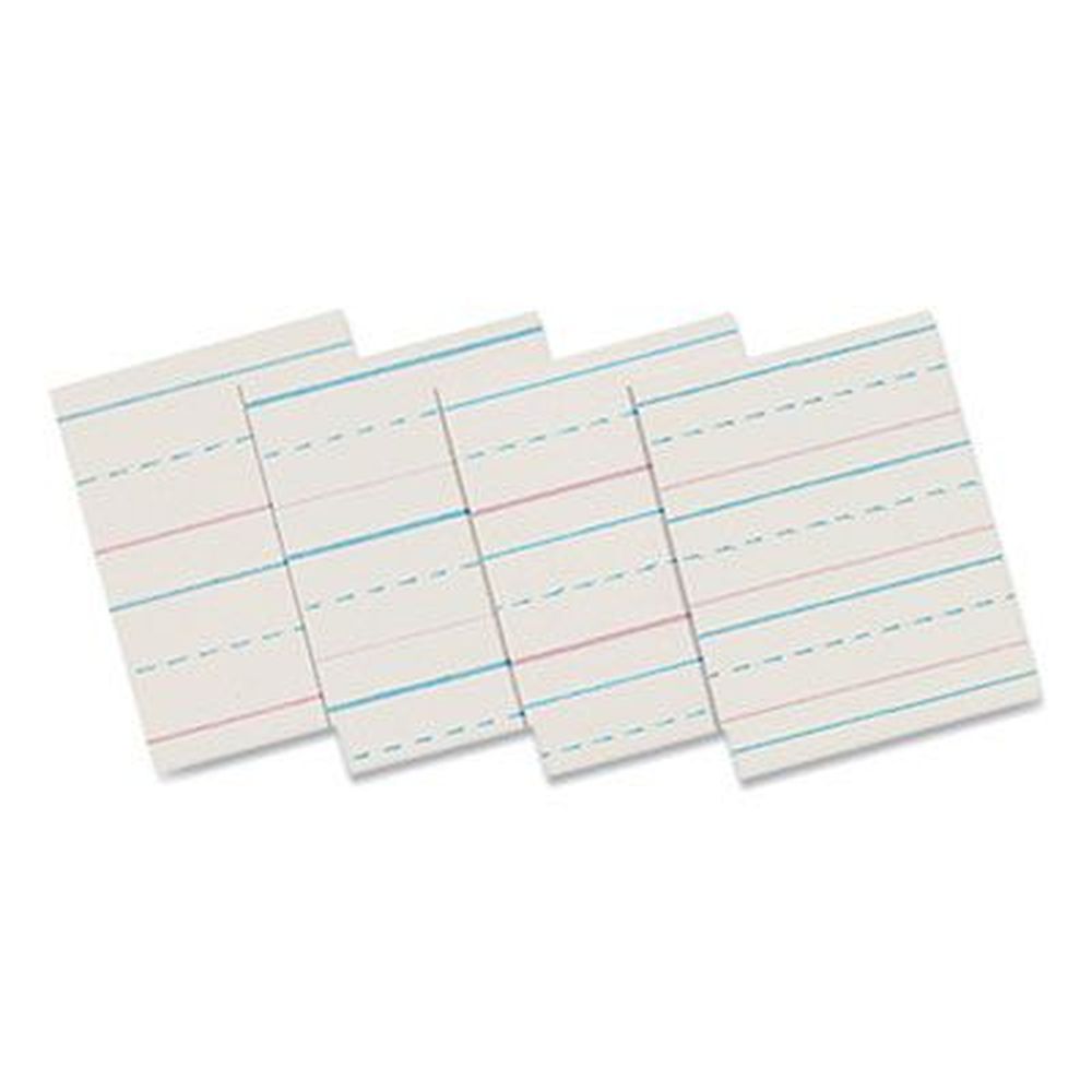 Pacon Two-sided 1/2 Inch Long Rule Multi-program Handwriting Paper, 30 Pound Bond Weight -- 500 Per Pack