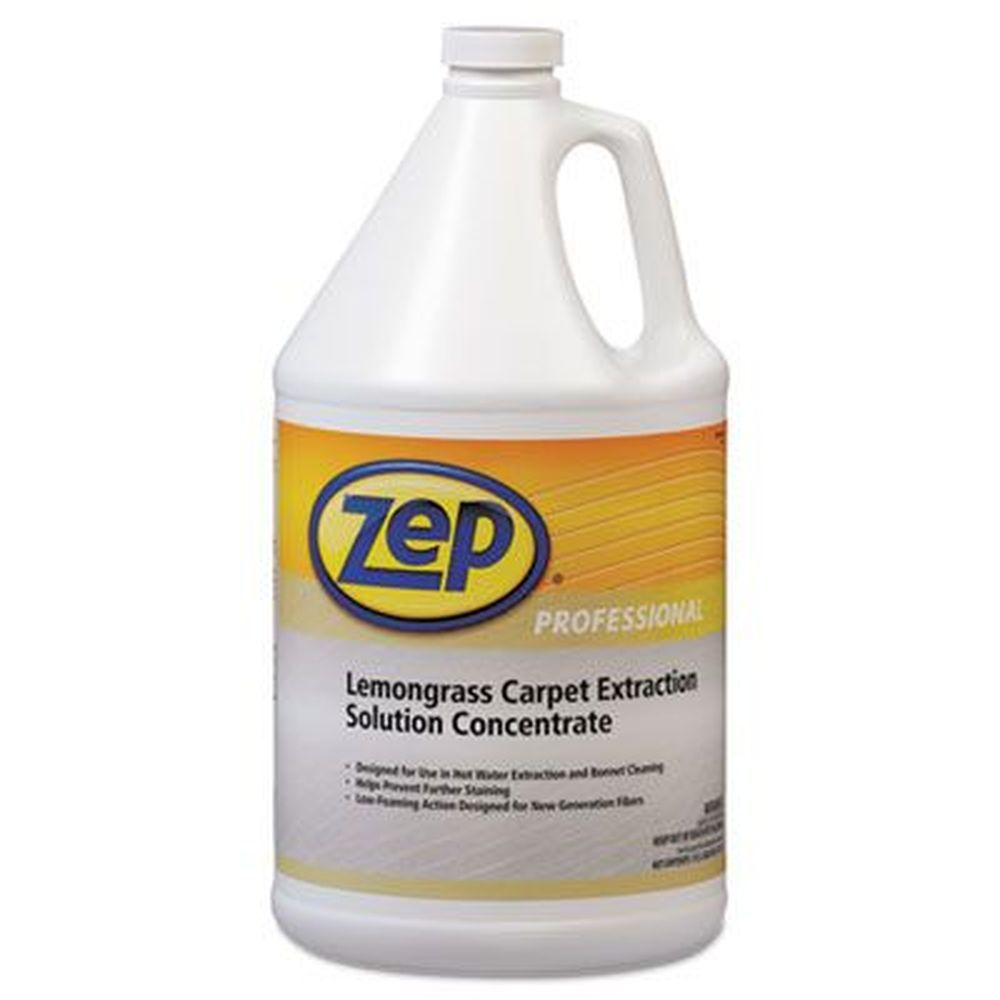 Zep Lemongrass Carpet Extraction Cleaner, 1 Gallon Bottle -- 4 Per Case