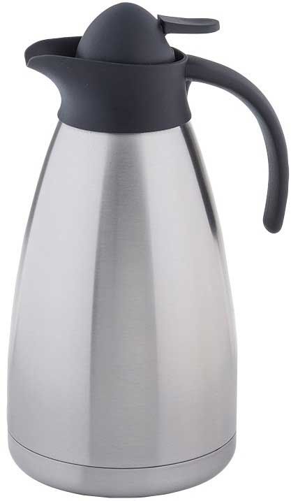 Tablecraft Stainless Steel And Black Plastic Accents Vacuum Coffee Carafe, 68 Ounce Capacity