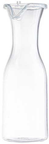 Tablecraft Clear Polycarbonate Carafe With Polypropylene Lid, 36 Ounce Capacity