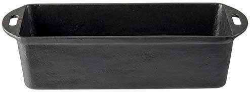 Tablecraft Cast Iron Rectangular Loaf Pan, 64 Ounce Capacity