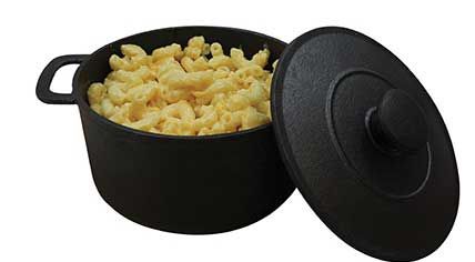 Tablecraft Cast Iron Cookware Casserole With Lid, 18 Ounce Capacity