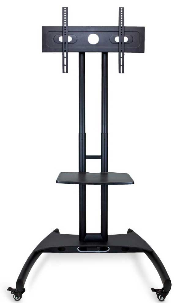 Luxor Black Adjustable-height Lcd/led Tv Stand And Mount, 32.75 X 28.75 X 46.5 To 62.5 Inch Height