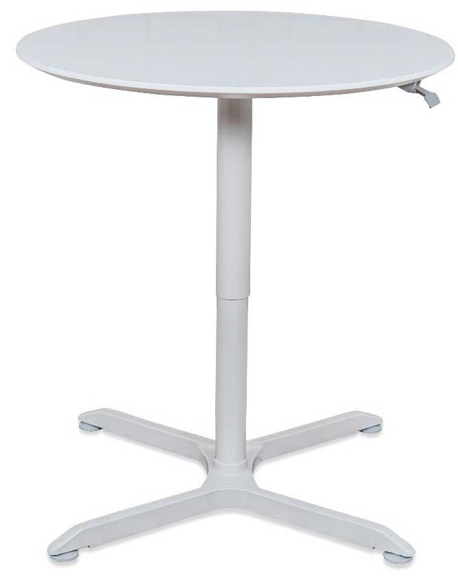 Luxor Pneumatic Adjustable-height Round Café Table, 36 X 25.2 To 40 Inch Height