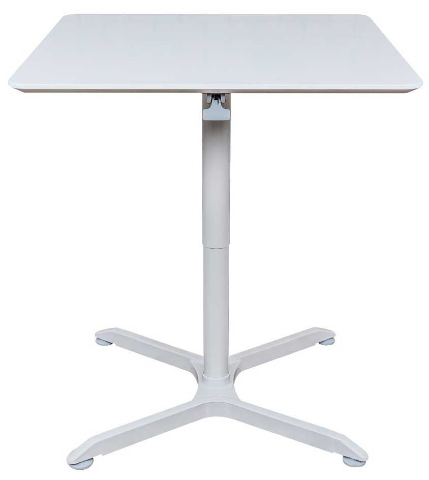 Luxor Pneumatic Adjustable-height Square Café Table, 36 X 25.2 To 40 Inch Height