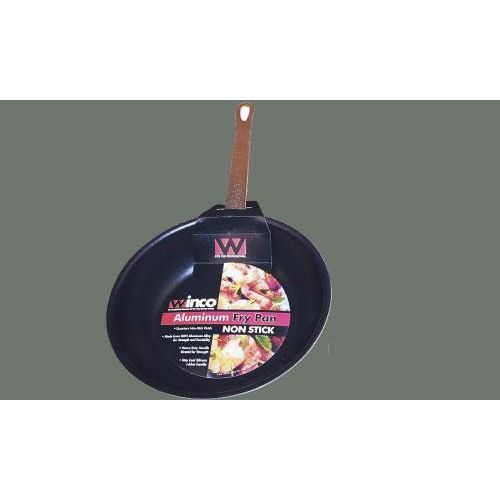 Winco Gladiator 3003 Aluminum Natural Finish Fry Pan With Silicone Sleeve, 10 Inch