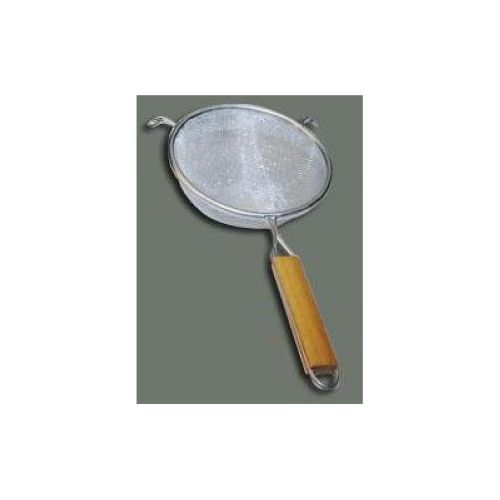 Winco Tinned Medium Double Mesh Strainer, 8 Inch