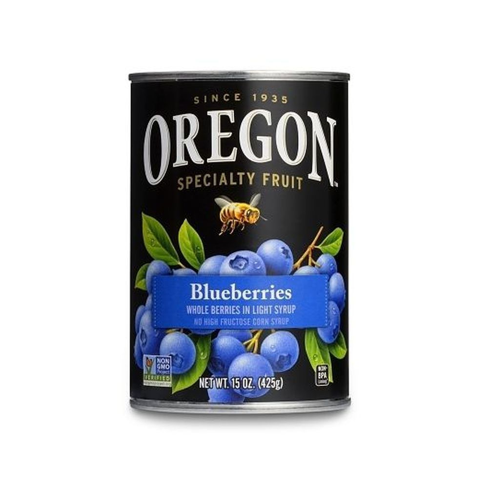 Oregon Fruit Blueberries In Syrup, 15 Ounce -- 8 Per Case