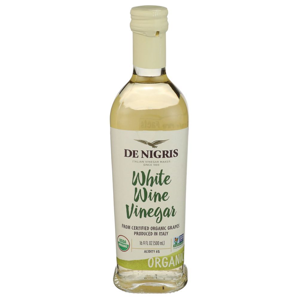 De Nigris Organic White Wine Vinegar, 16.9 Fluid Ounce -- 6 Per Case