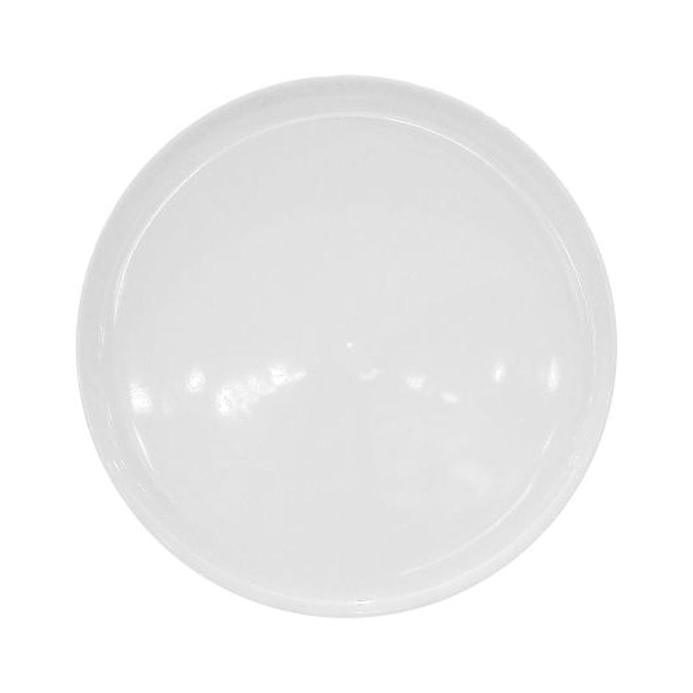 Diversified Ceramics 12.25 Inch Ultra White Round Pizza Plate, 6 Count