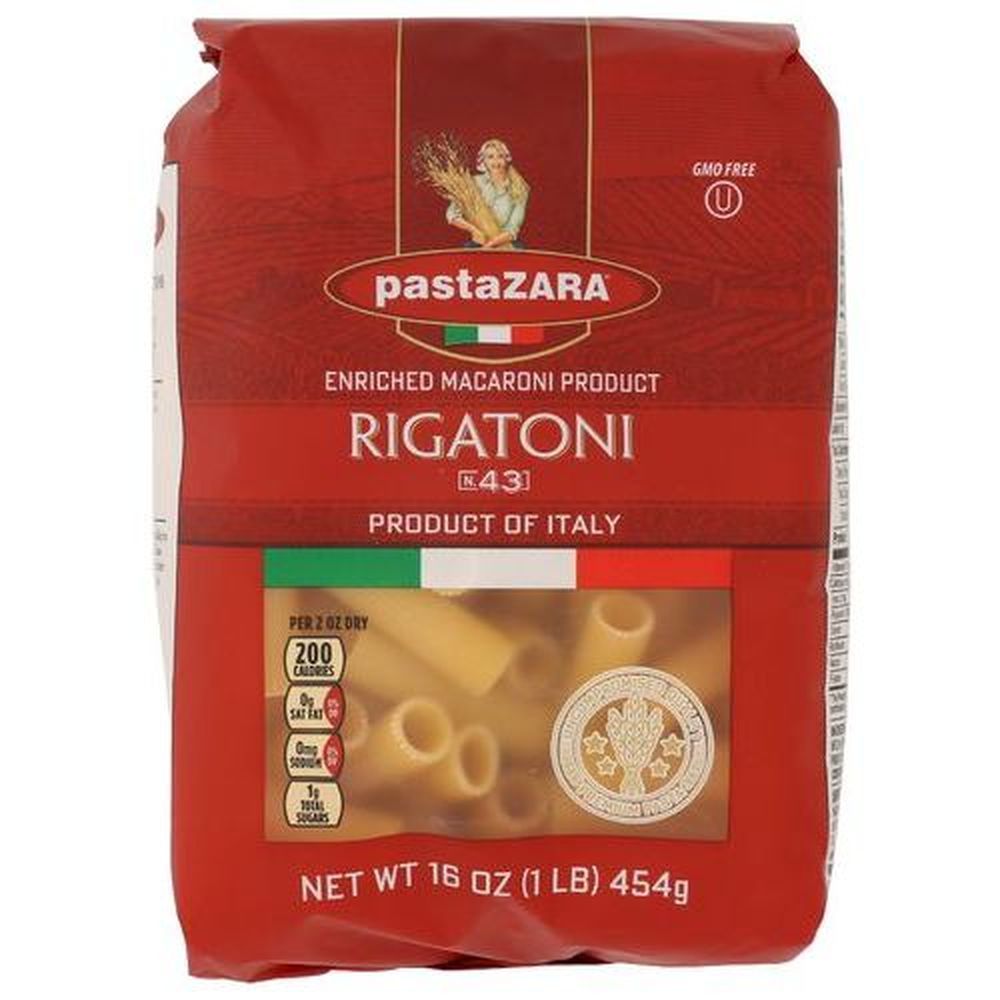 Pasta Zara Rigatoni Pasta, 16 Ounce -- 20 Per Case