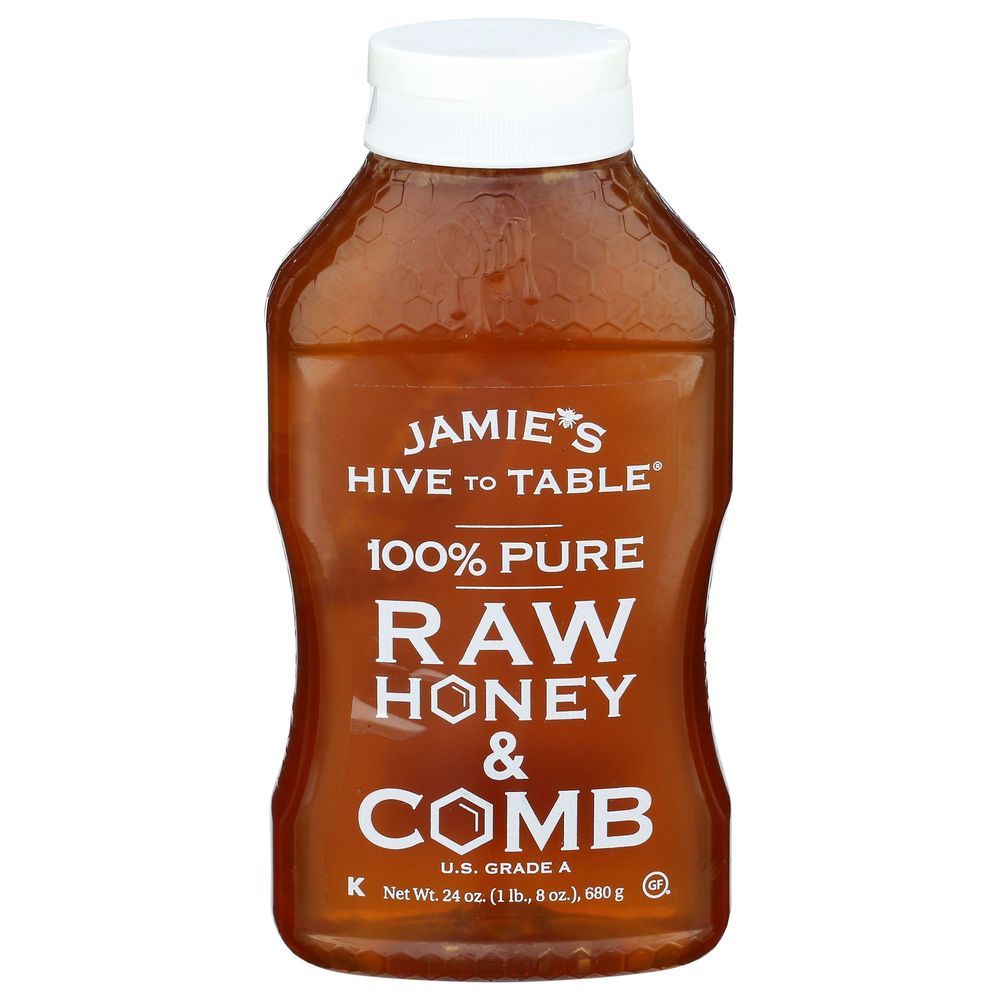 Jamie's Hive To Table Raw Honey And Comb, 24 Ounce -- 6 Per Case