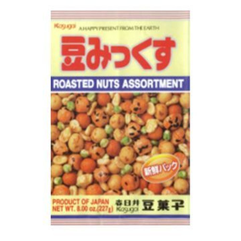 Kasugai Mame Roasted Nuts Assortment, 8 Ounce -- 12 Per Case