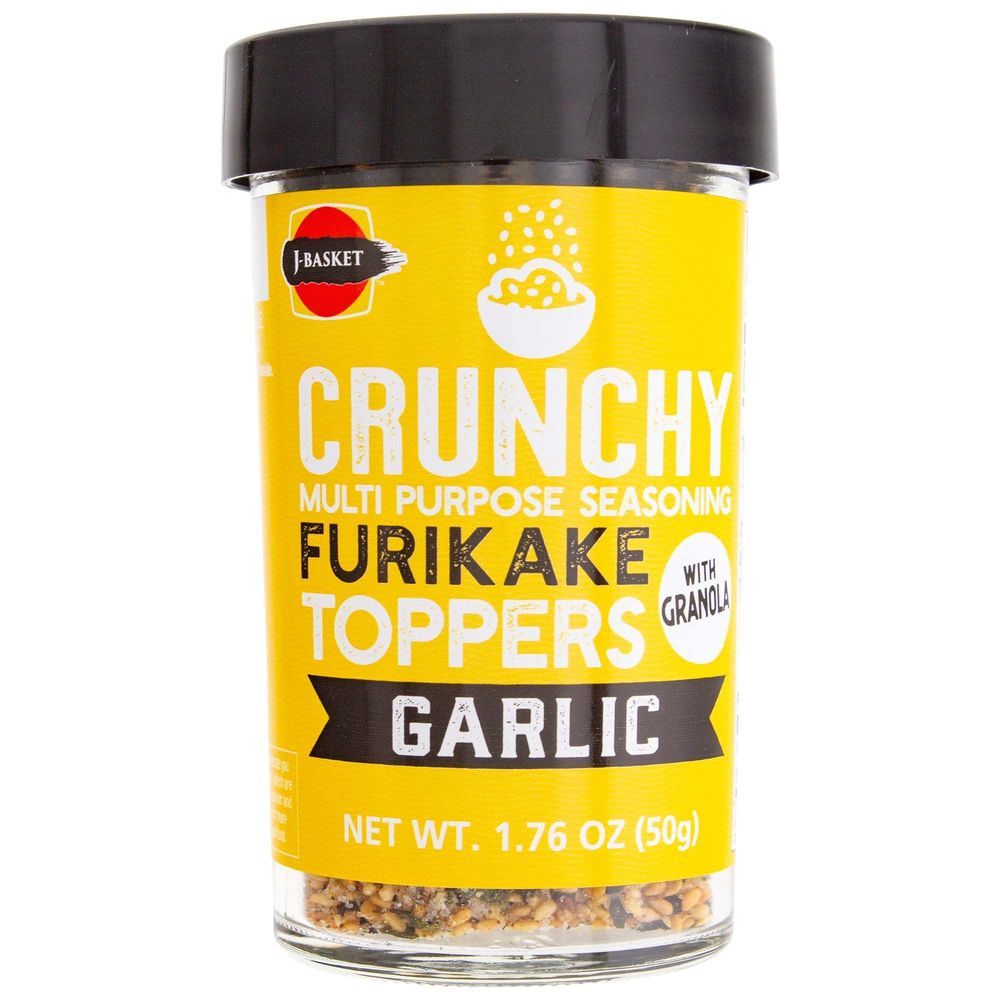 J-basket Crunchy Furikake Toppers Garlic With Granola, 1.76 Ounce -- 10 Per Case