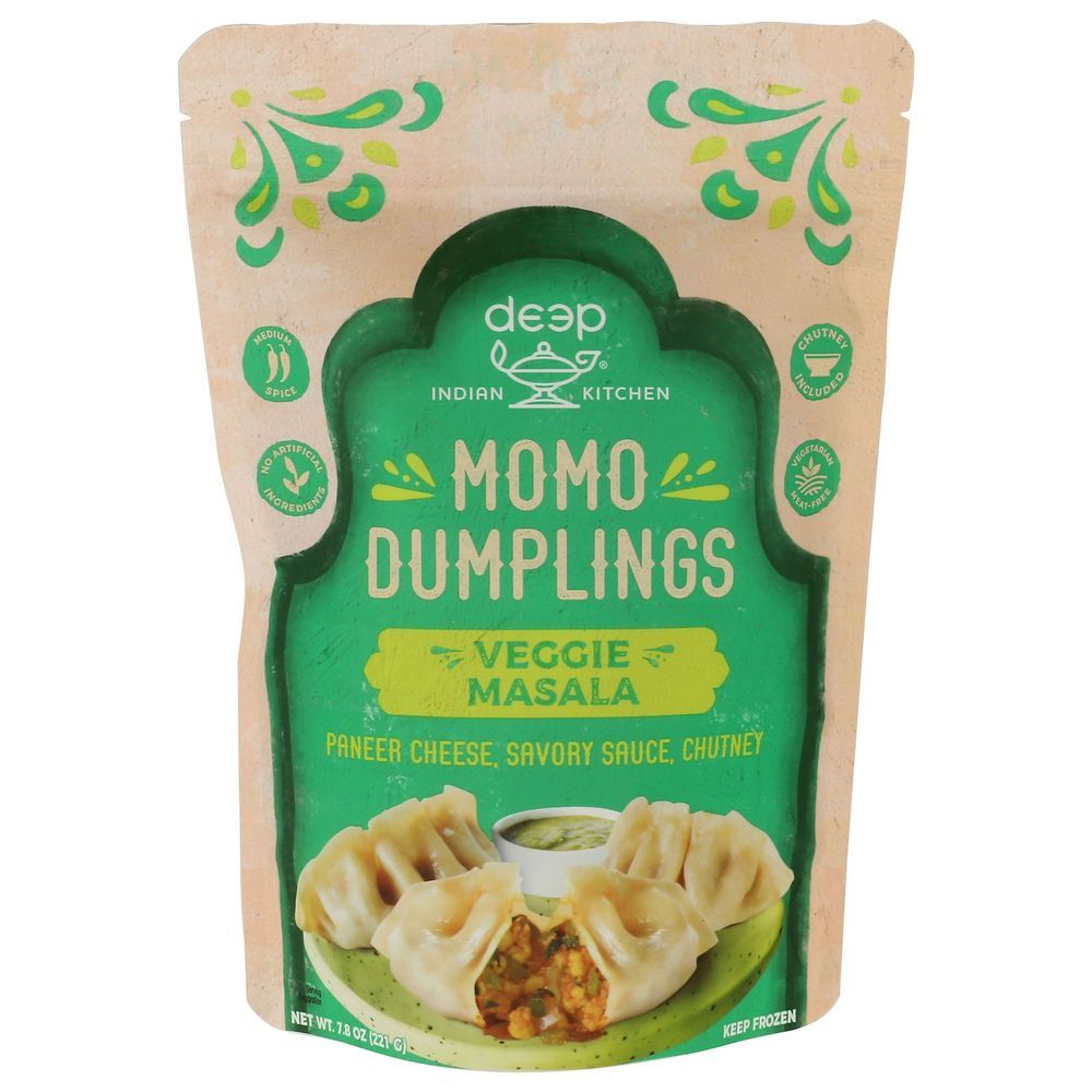 Deep Indian Kitchen Veggie Masala Momo Dumplings, 7.8 Ounce -- 8 Per Case