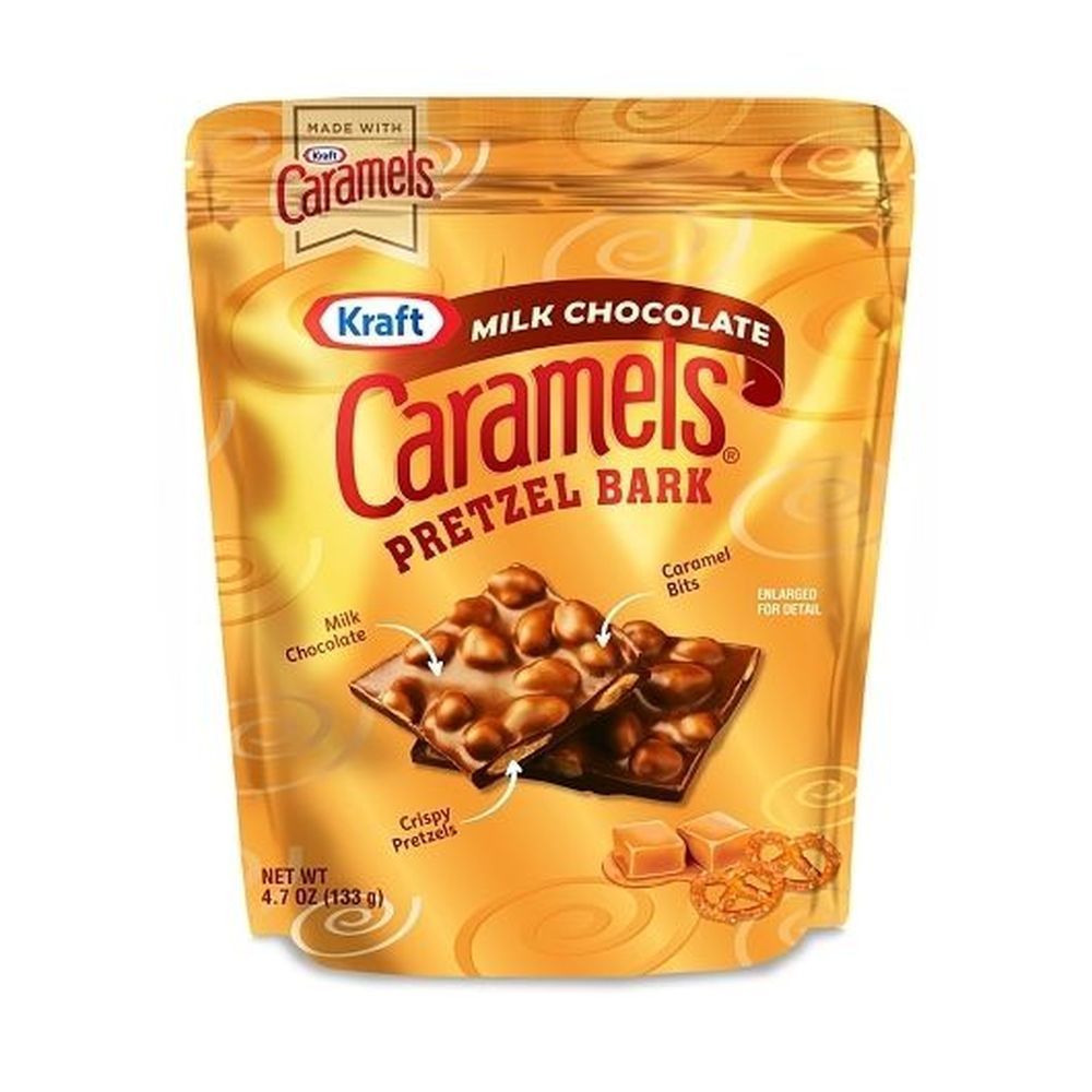 Kraft Caramels Milk Chocolate Caramel Pretzel Bark, 4.7 Ounce -- 6 Per Case