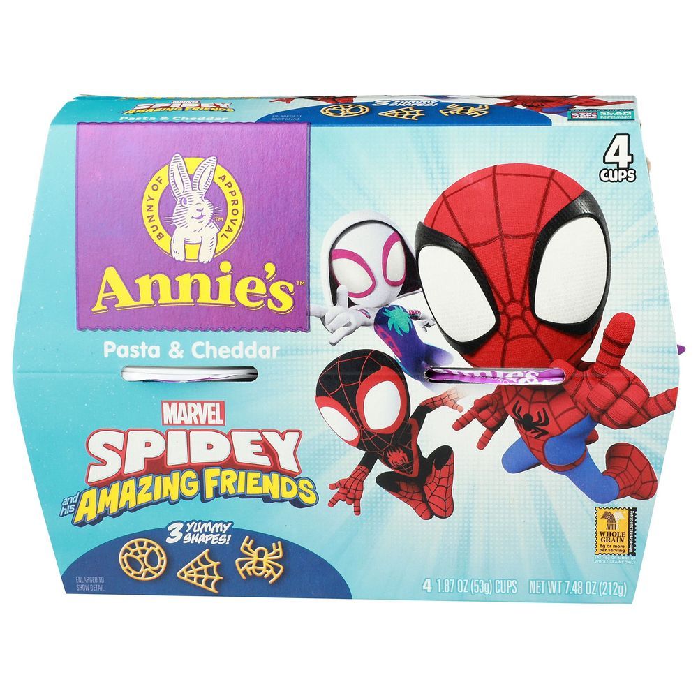 Annies Homegrown Spidey Macaroni And Cheese Pasta, 7.48 Ounce -- 6 Per Case