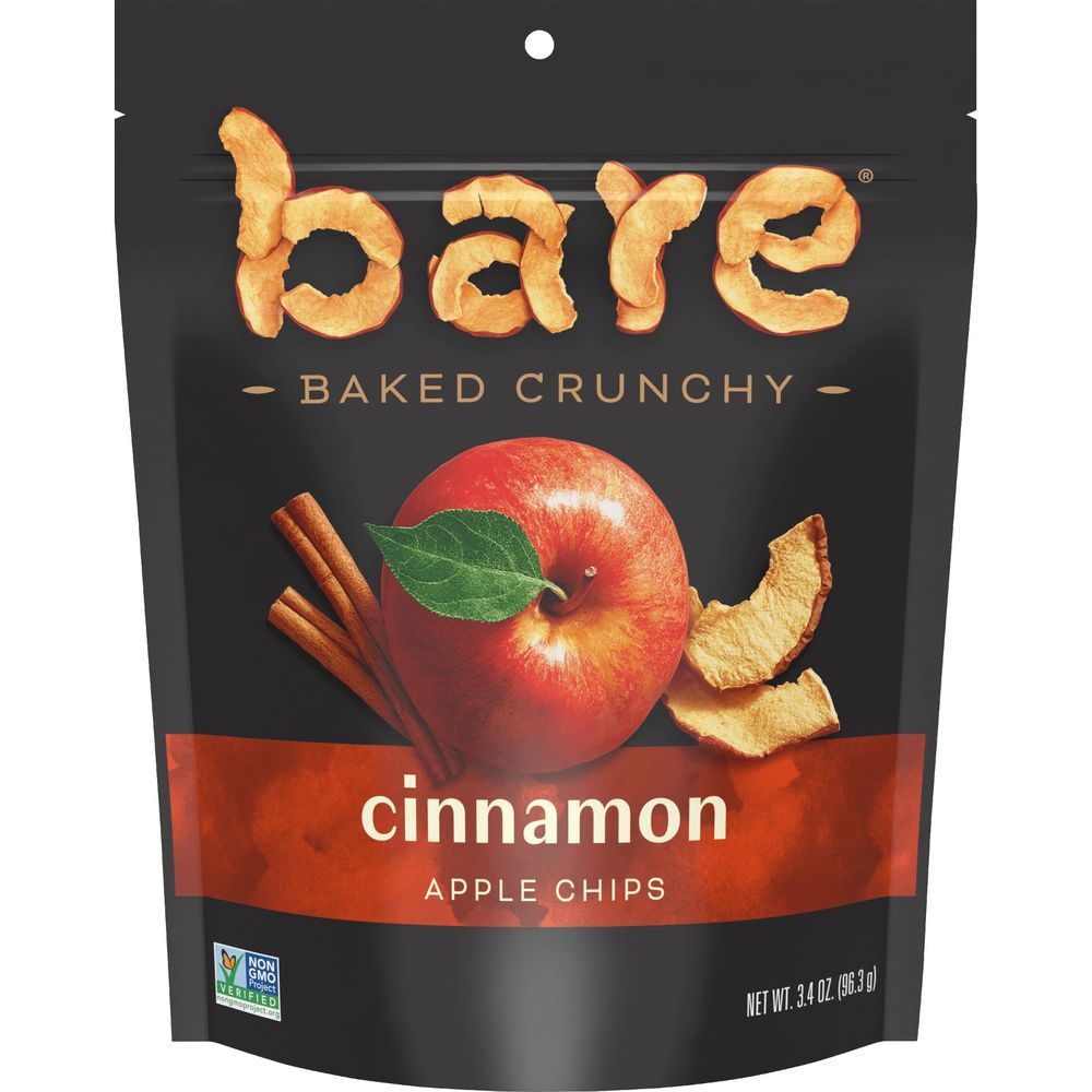 Bare Baked Crunchy Cinnamon Apple Chips, 3.4 Ounce -- 12 Per Case