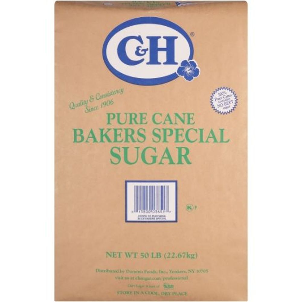 C&h Pure Cane Bakers Special Sugar, 50 Pound