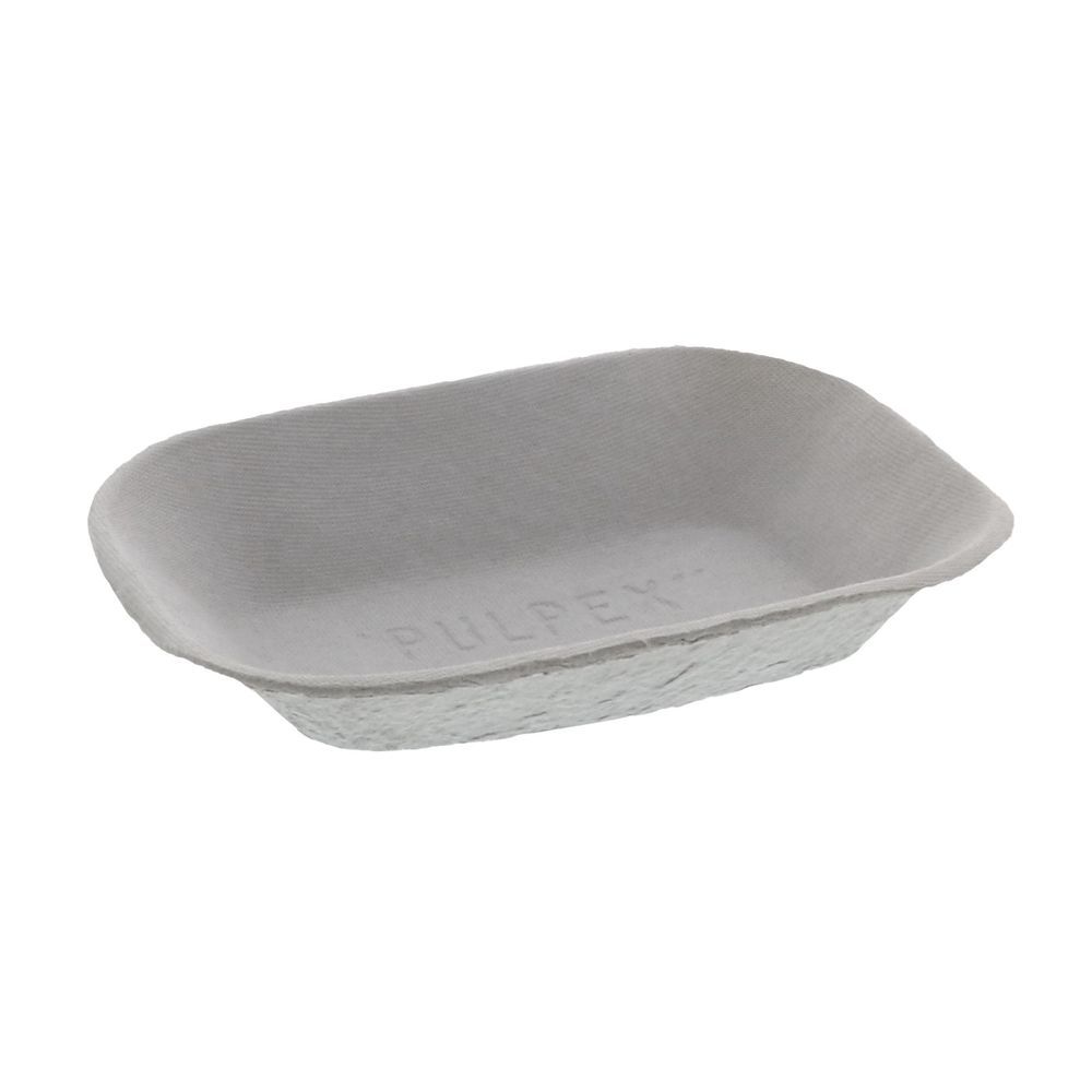Pulpex Natural Molded Fiber Blend Food Tray, 11.8 Ounce Capacity -- 840 Per Case