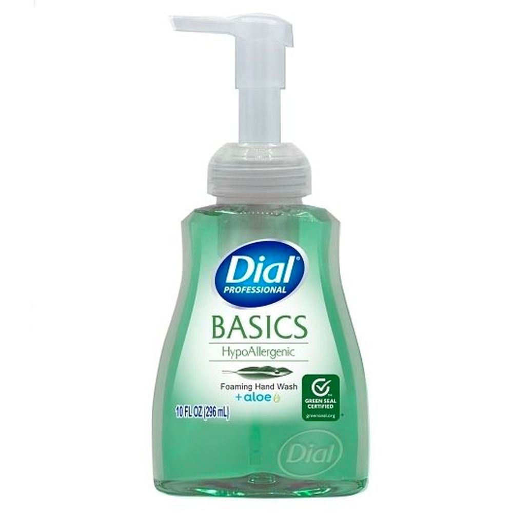 Dial Professional Basics Hypoallergenic Foaming Hand And Wash With Aloe, 10 Fluid Ounce -- 8 Per Case