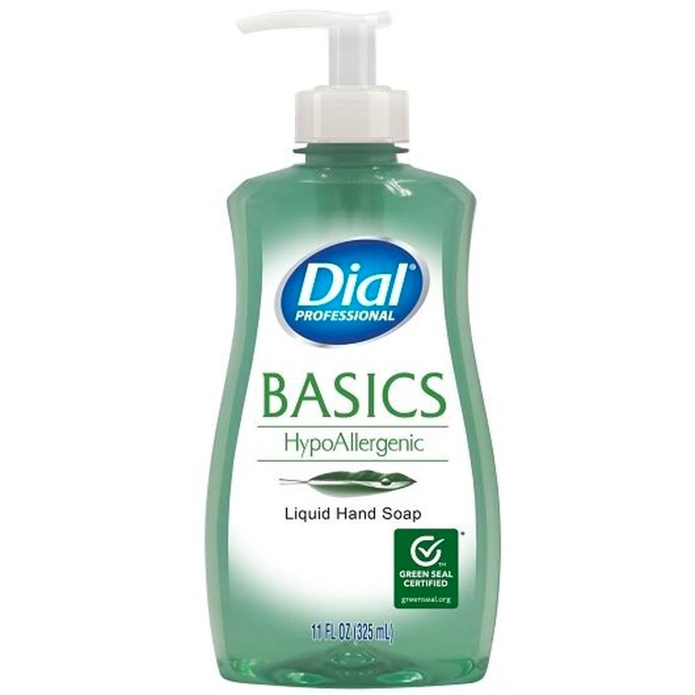Dial Professional Basics Hypoallergenic Liquid Hand Soap, 11 Fluid Ounce -- 12 Per Case