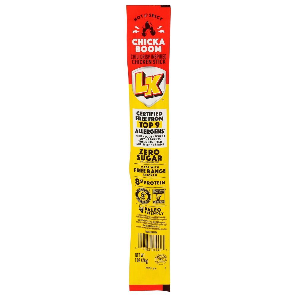 Lorissa's Kitchen Chicka Boom Chili Crisp Chicken Stick, 1 Ounce -- 12 Per Case