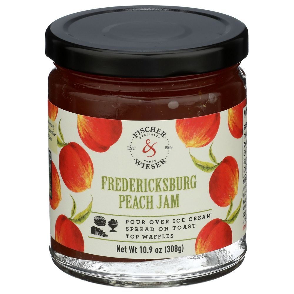 Fischer & Wieser Fredericksburg Peach Jam, 10.9 Ounce -- 6 Per Case
