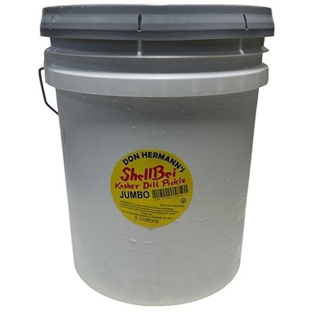Shellbei Kosher Jumbo Whole Dill Pickle, 5 Gallon