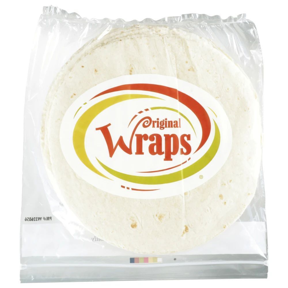 Mexican Original Wraps 12 Inch White Pressed Flour Tortilla Wrap, 44 Ounce -- 6 Per Case