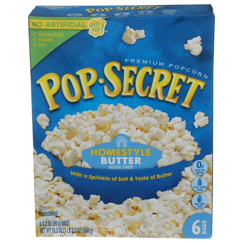 Pop Secret Homestyle Butter Popcorn, 19.2 Ounce -- 6 Per Case