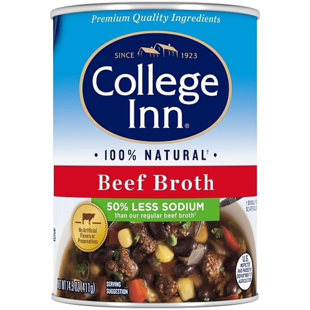 College Inn Fat Free And Low Salt Beef Broth, 14.5 Ounce -- 12 Per Case