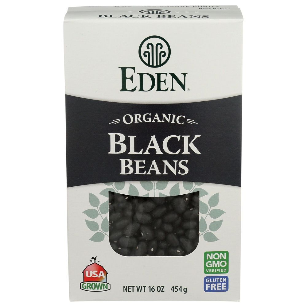 Eden Dry Black Beans, 16 Ounce -- 12 Per Case