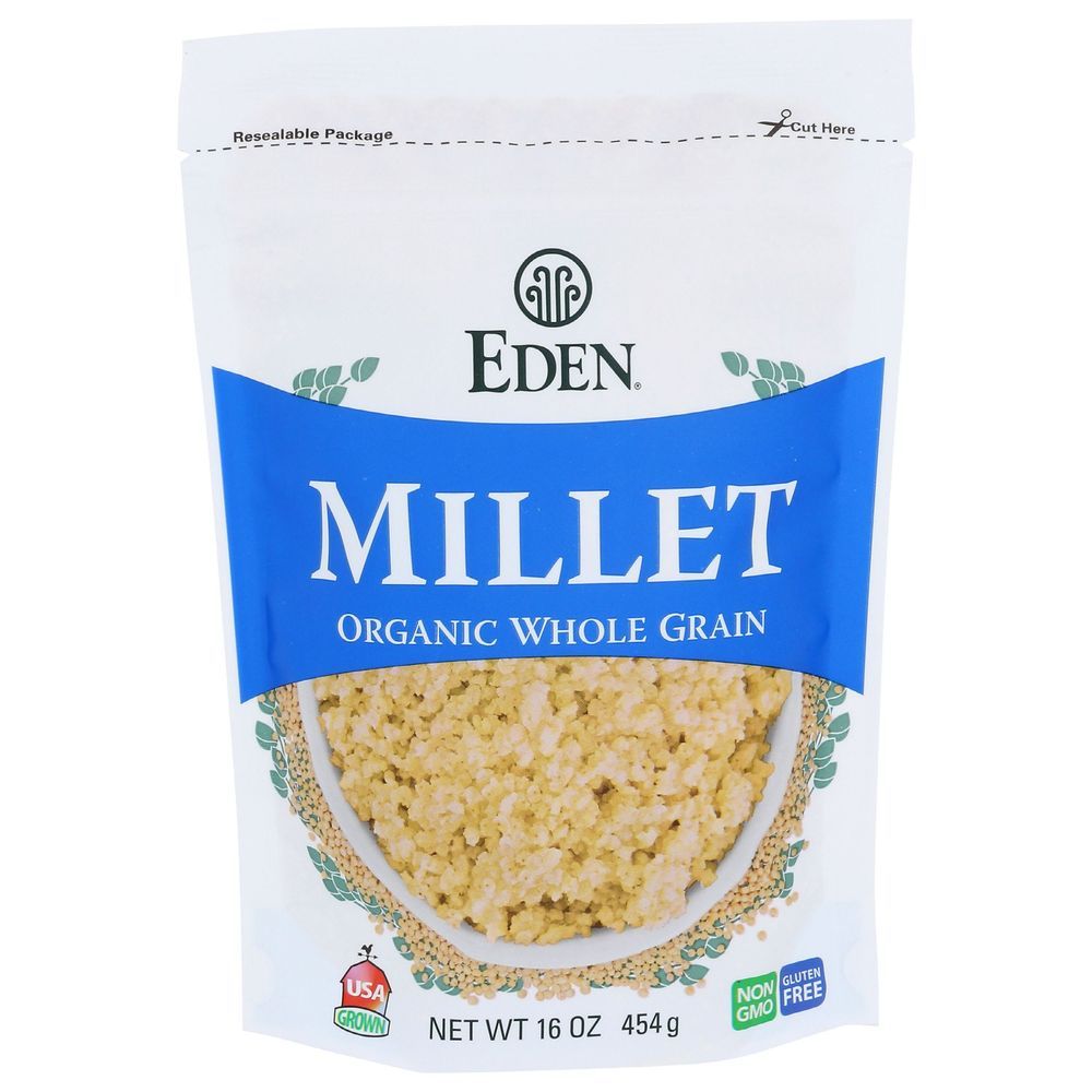 Eden Organic Whole Grain Millet, 16 Ounce -- 12 Per Case