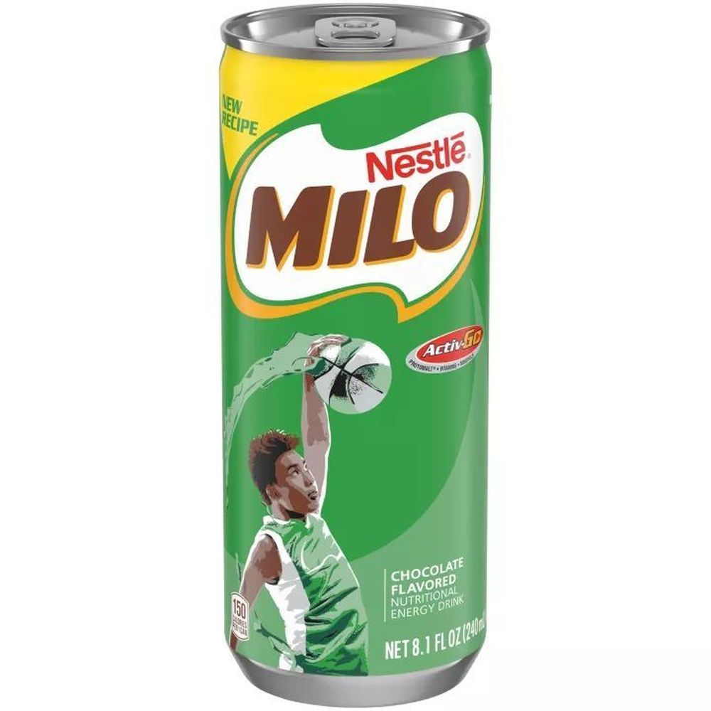 Milo Chocolate Nutritional Energy Drink, 8 Fluid Ounce Can -- 24 Per Case