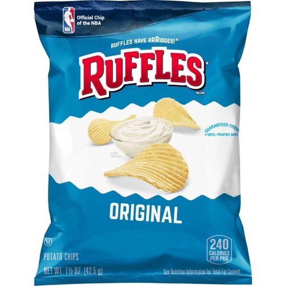 Ruffles Regular Potato Chips, 1.5 Ounce -- 64 Per Case