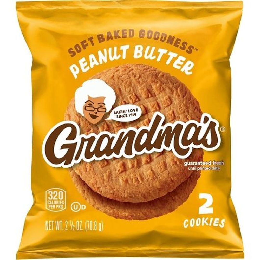 Grandma's Homestyle Big Peanut Butter Cookie, 2.5 Ounce -- 60 Per Case