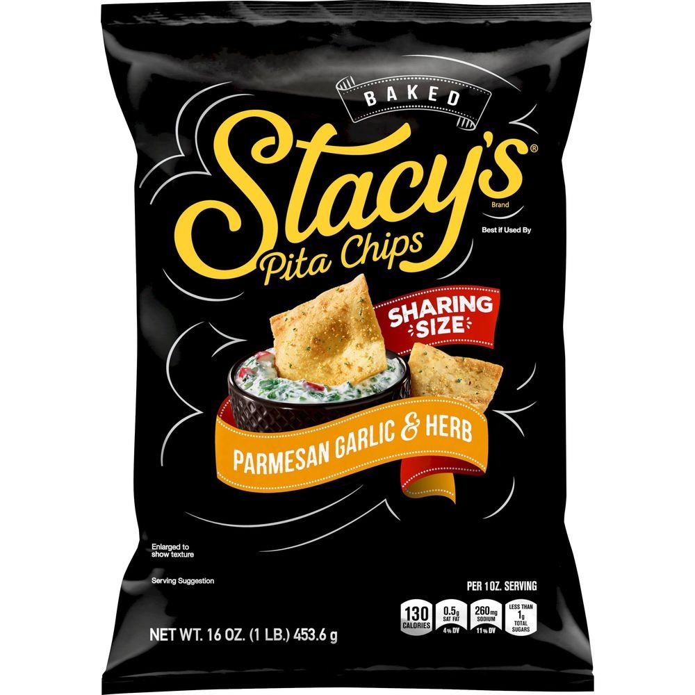 Stacys Parmesan Garlic And Herb Pita Chips, 16 Ounce -- 6 Per Case