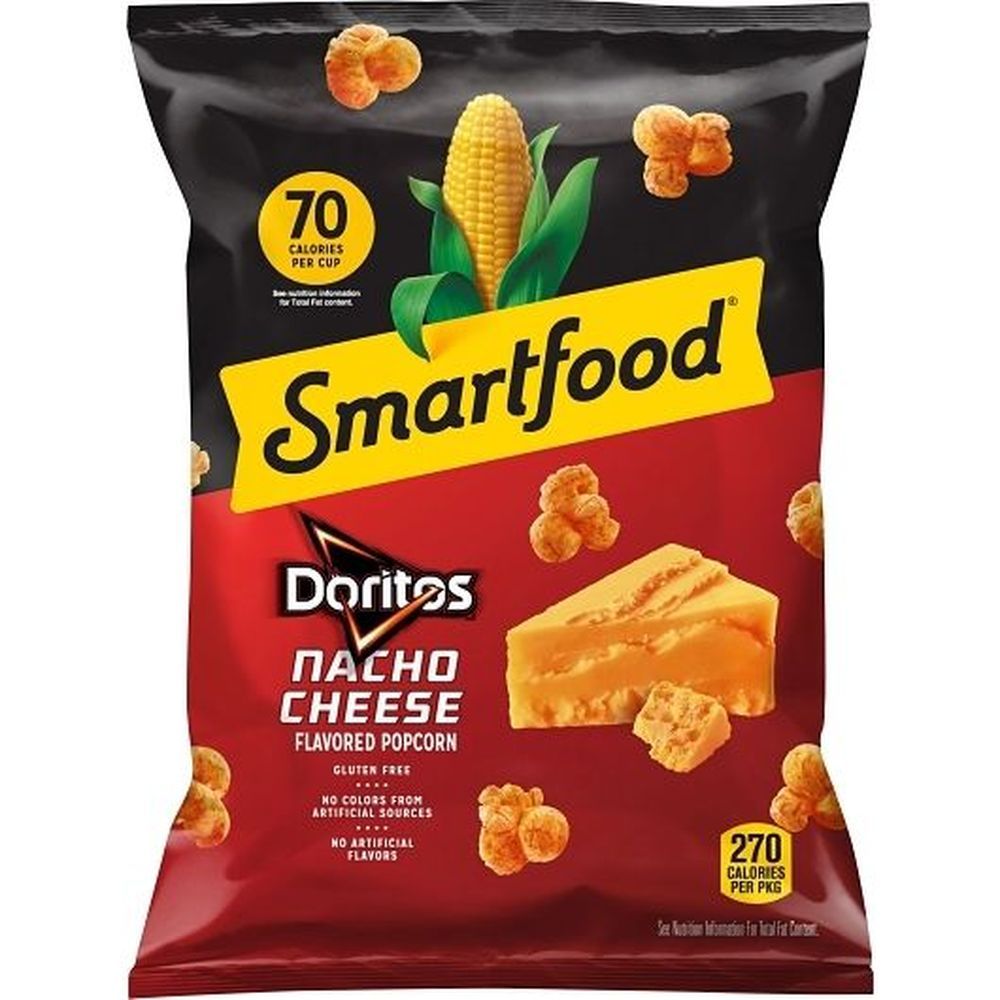 Smartfood Popcorn Doritos Nacho Cheese, 1.625 Ounce -- 24 Per Case