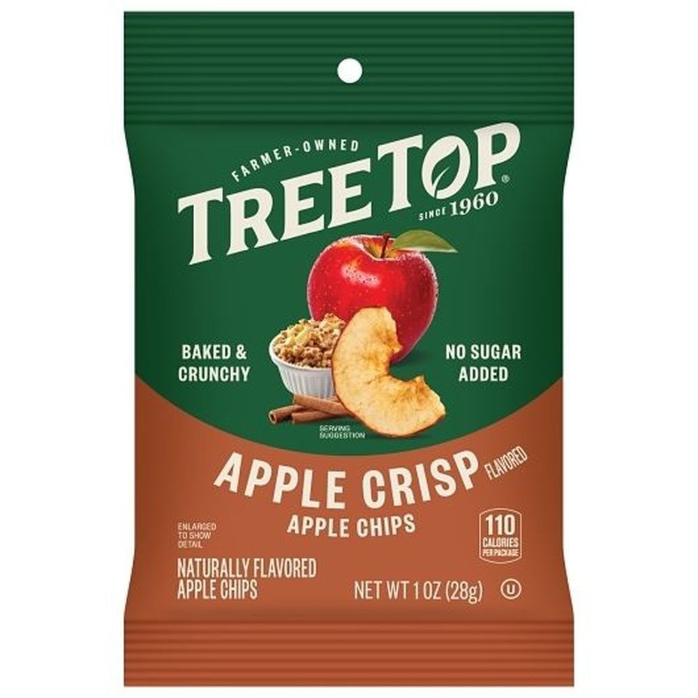 Tree Top Dried Apple Crisp Flavor Apple Chips, 1 Ounce -- 24 Per Case