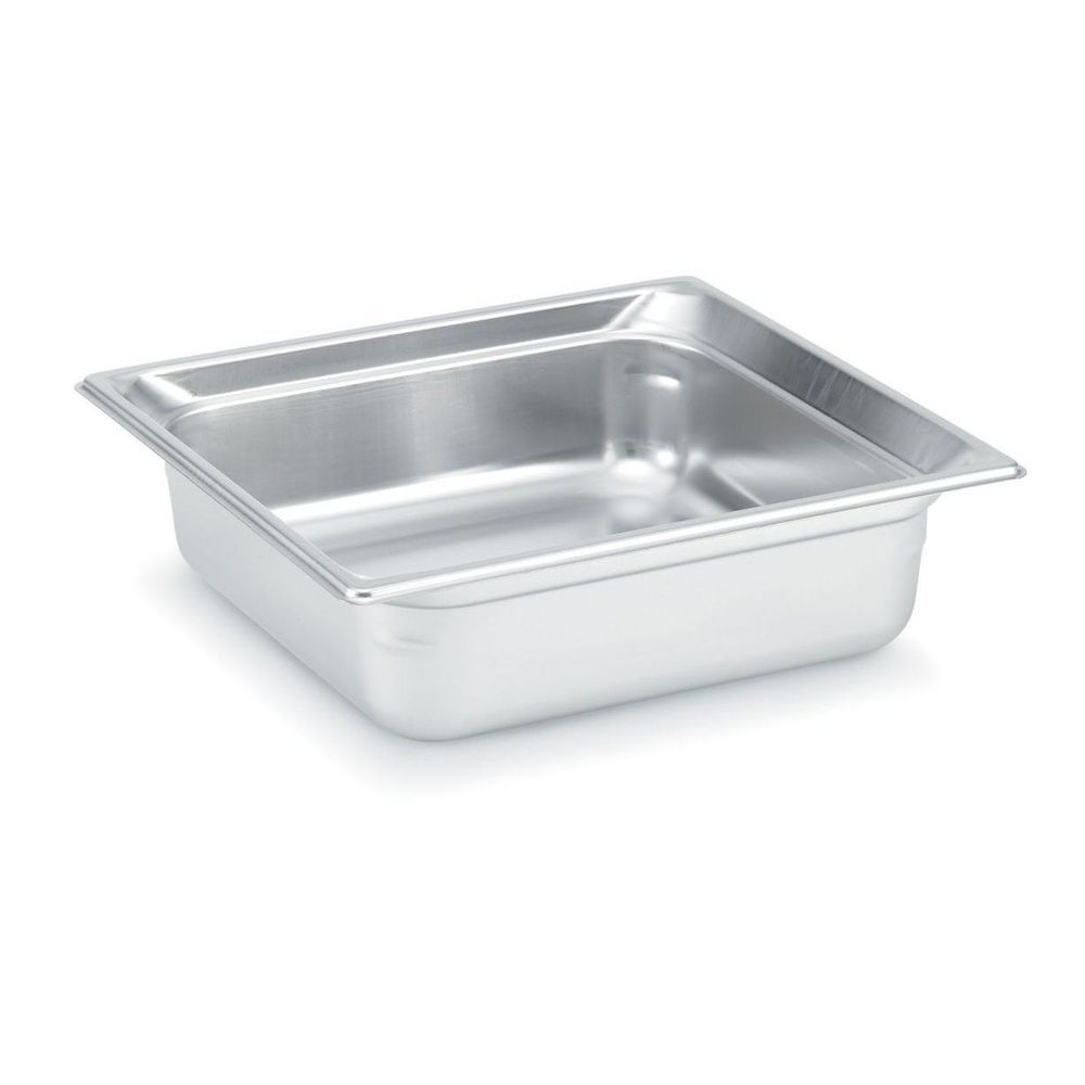 Vollrath Super Pan 3 Stainless Steel Two Thirds Size Steam Table Pan, 6 Inch Deep