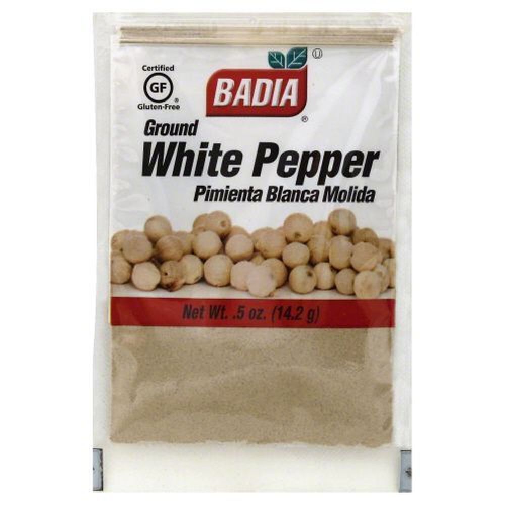 Badia Ground White Pepper, 0.5 Ounce -- 12 Per Case